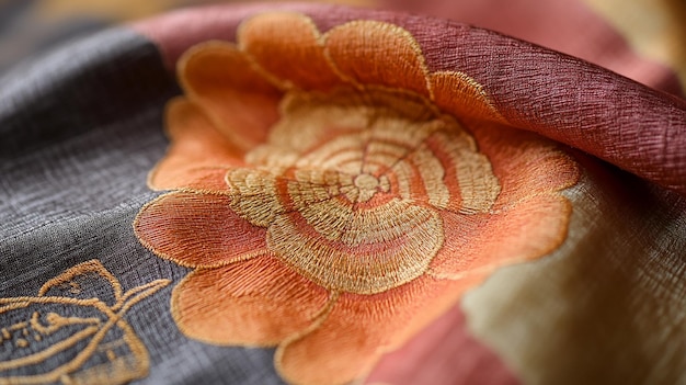 Detaliu broderie pe material